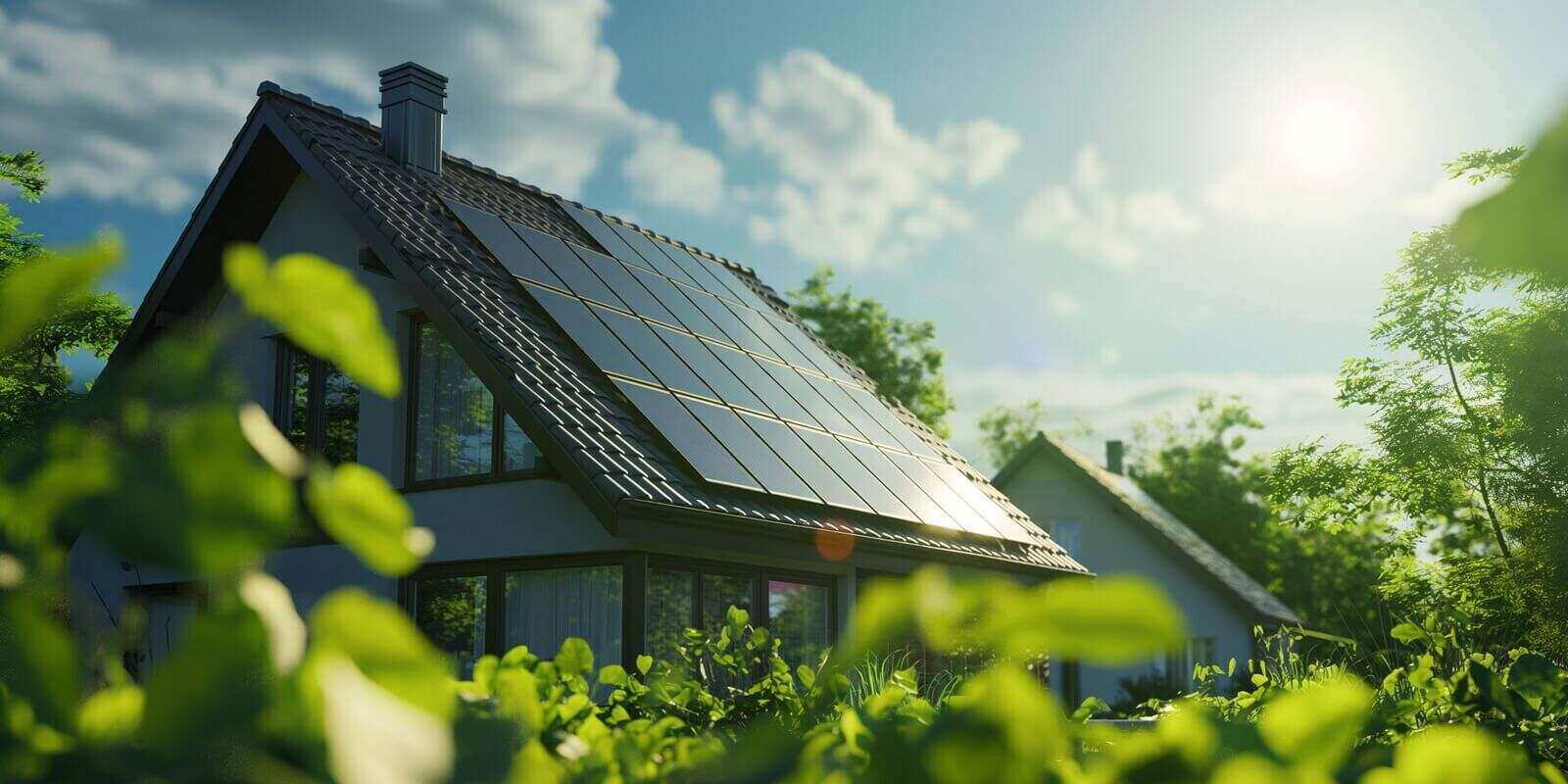 photovoltaic system on a single family home